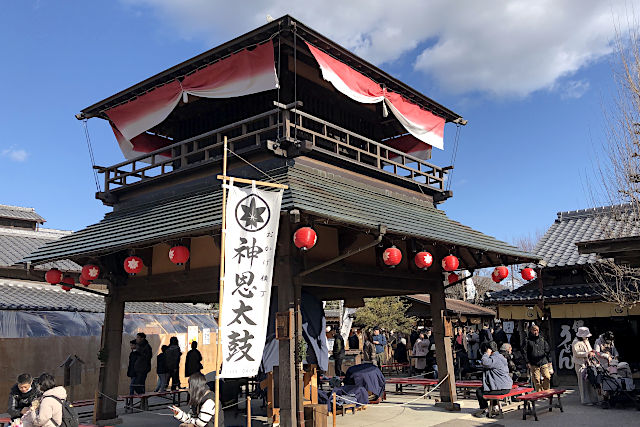 おかげ横丁の神恩太鼓